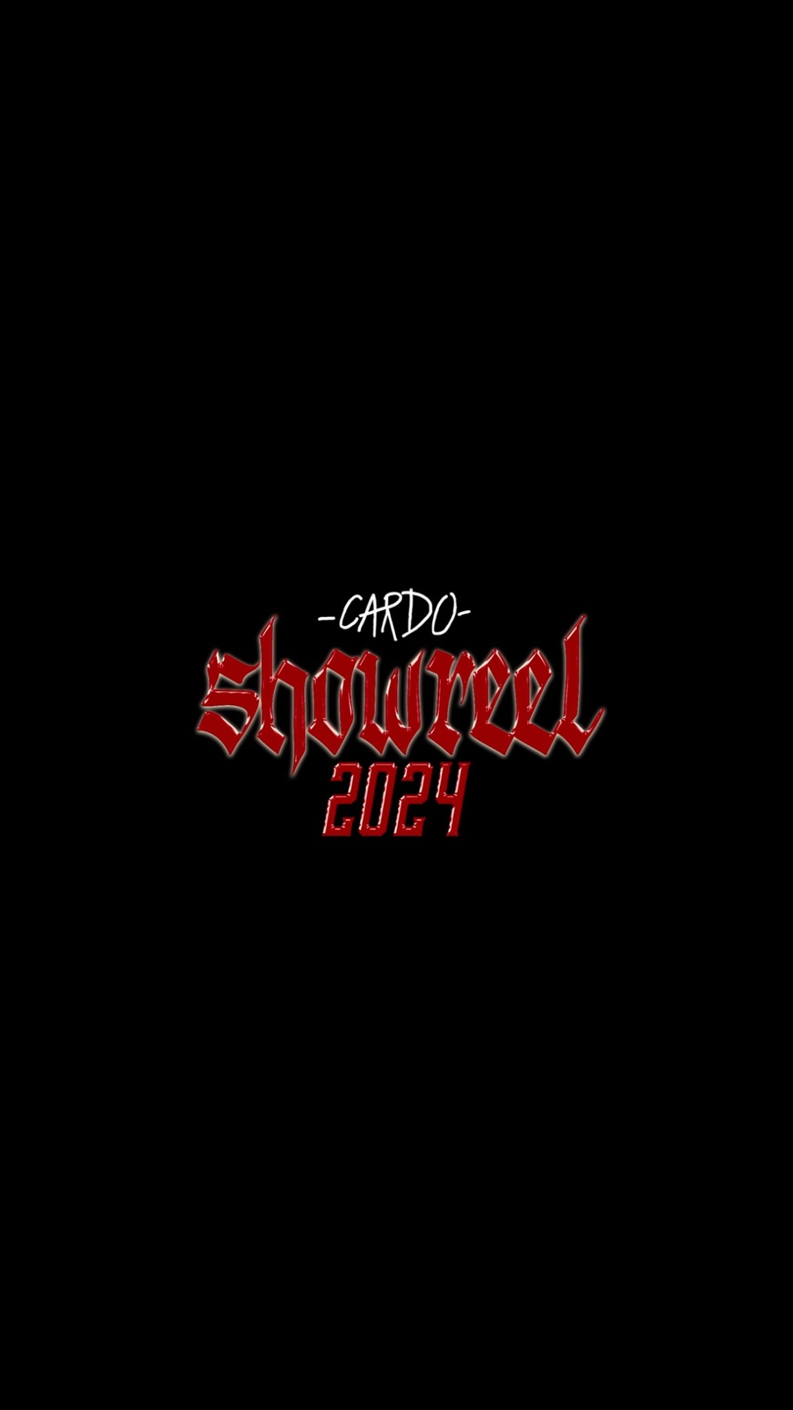 Copertina originale dello showreel 2024 di Cardo